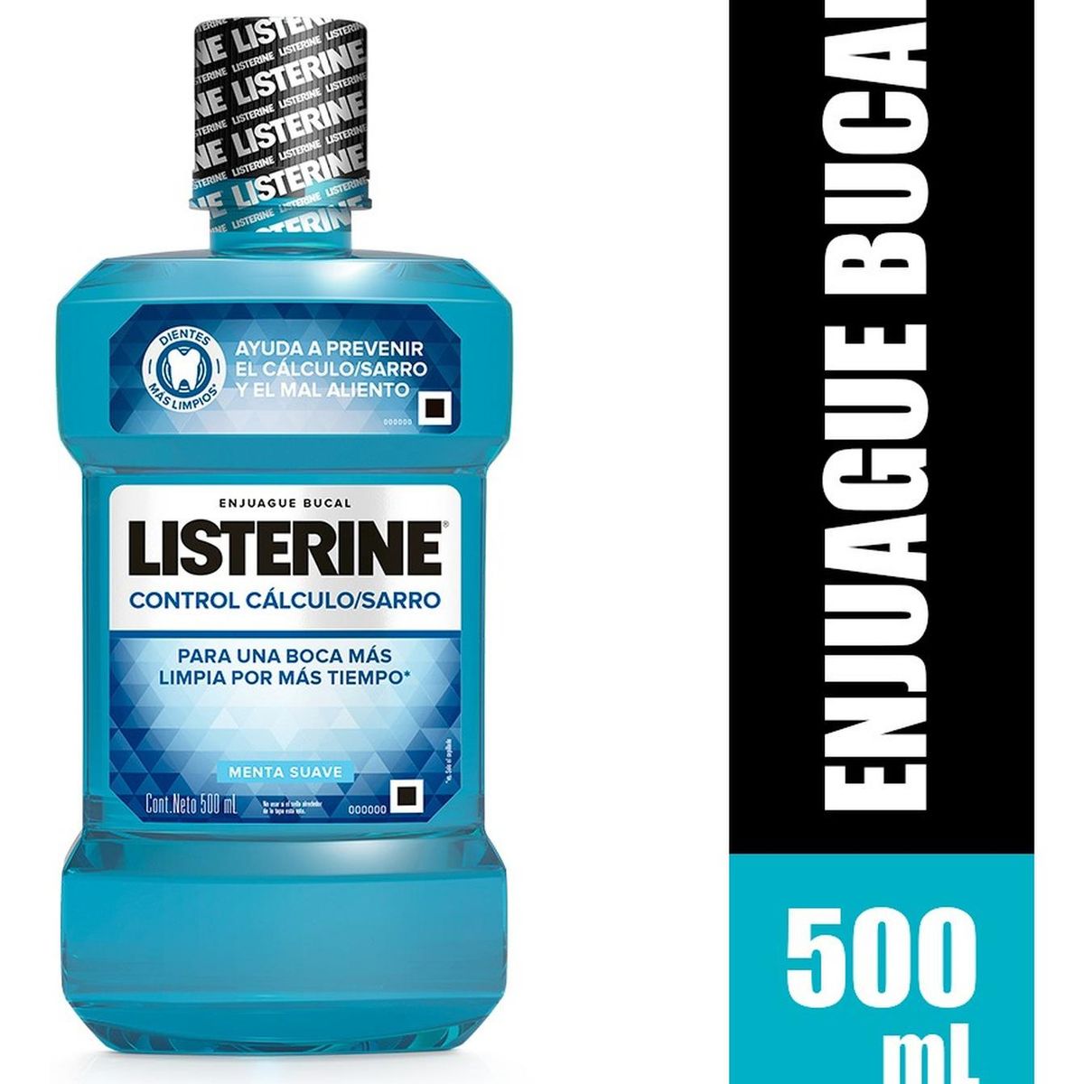 LISTERINE - Enjuague Bucal Listerine Control Sarro Menta Suave 500ml