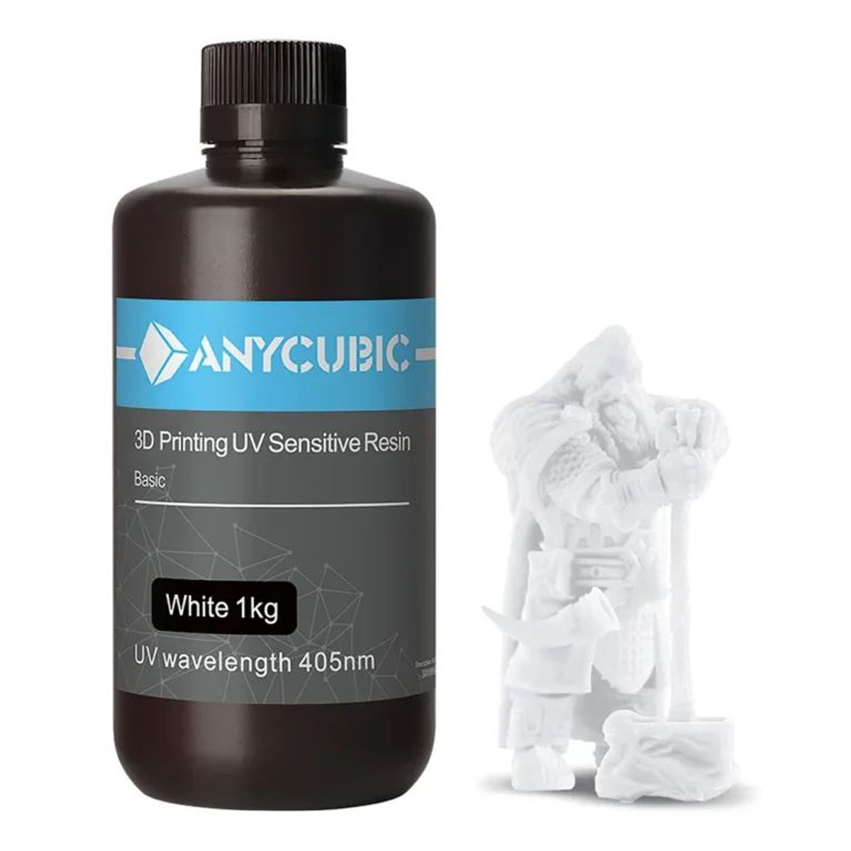 ANYCUBIC - Resina Anycubic Estándar Blanca 1 Kg.
