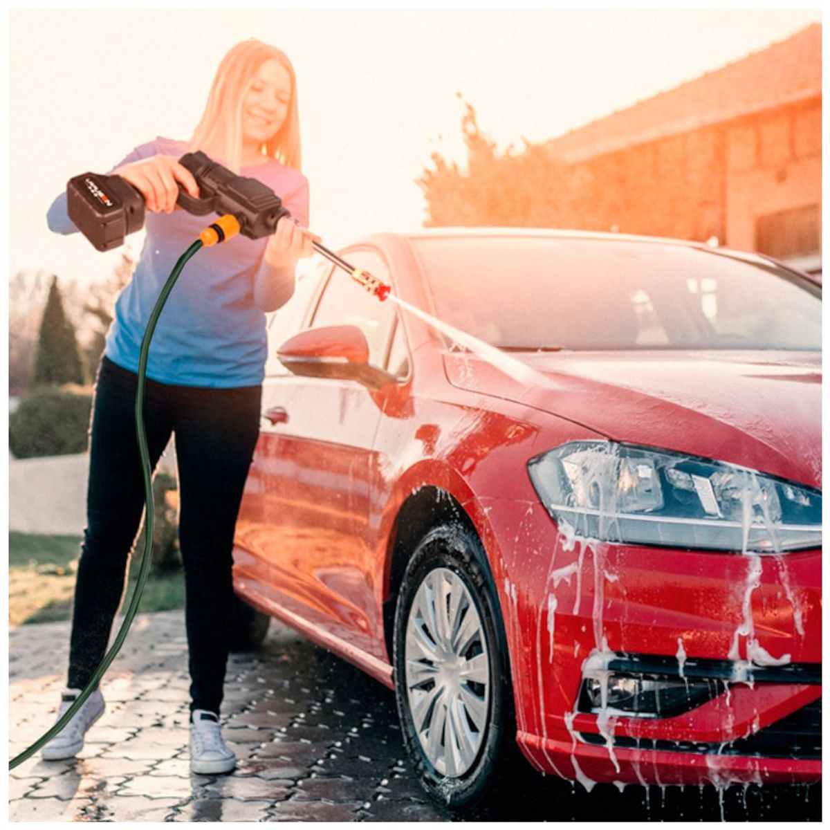 GENERICO - Hidrolavadora Inalámbrica Portátil Recargable 48V Maletín