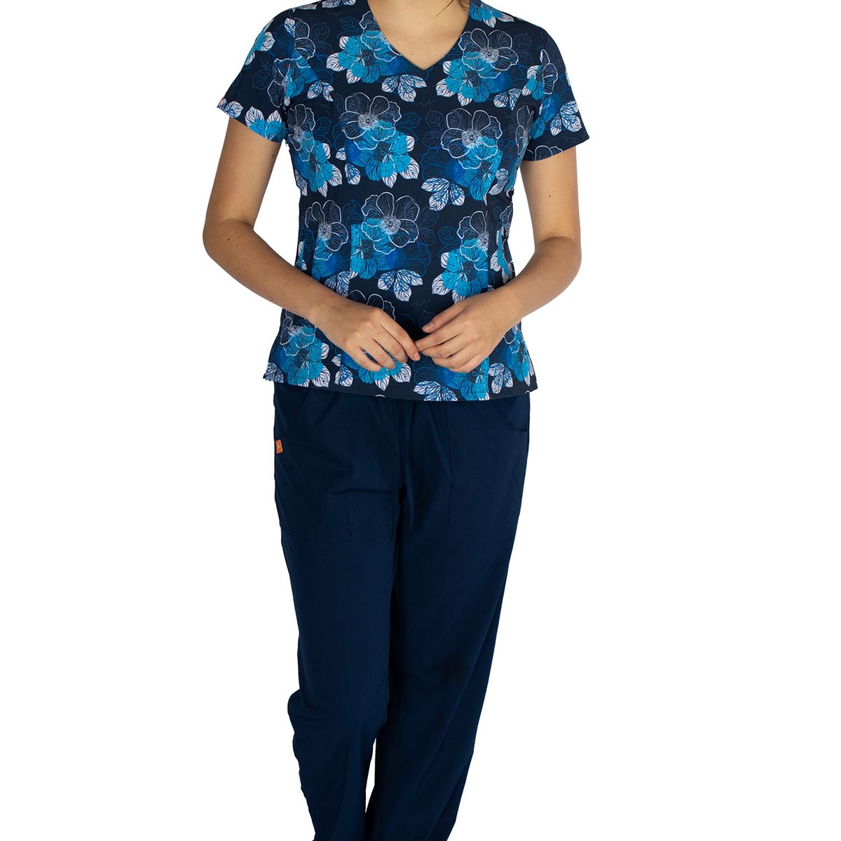 TWELVE - Twelve - conjunto  Venecia diseño flores azules - azul navy