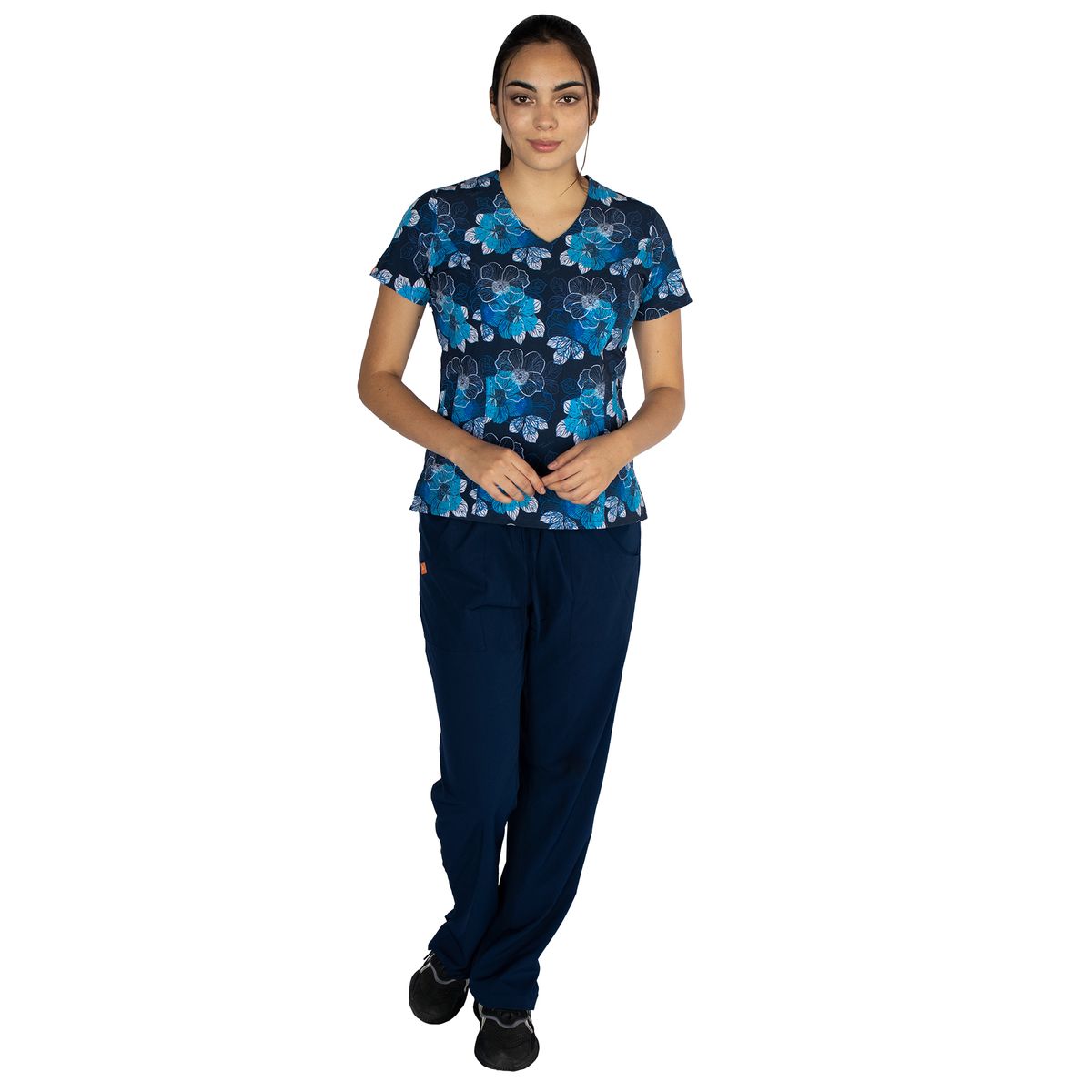 TWELVE - Twelve - conjunto  Venecia diseño flores azules - azul navy