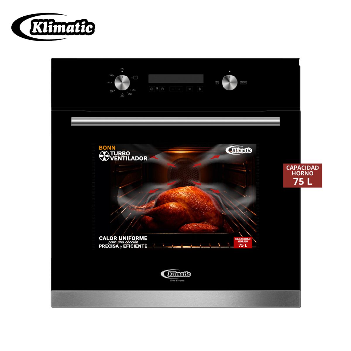 KLIMATIC - Horno Empotrable a gas BONN 75LTS