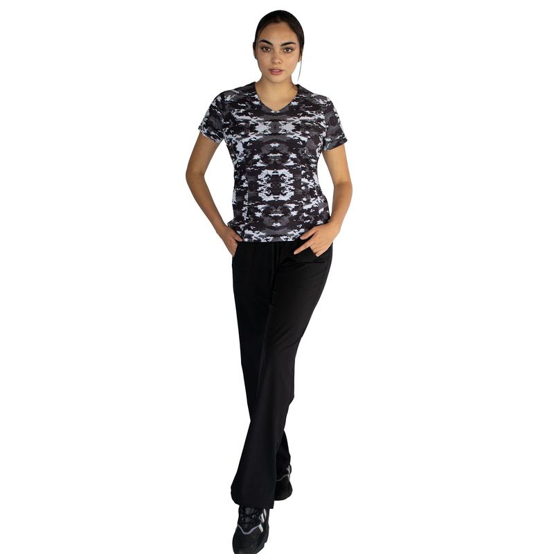 TWELVE - Twelve - conjunto  Venecia diseño camuflado  negro blanco - multicolor