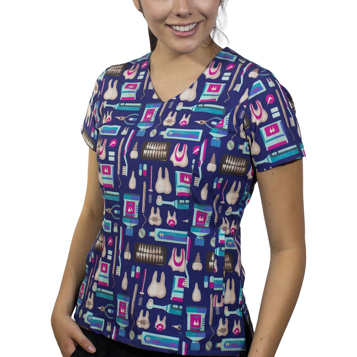 TWELVE - Twelve - conjunto  Venecia diseño dientes  - azul acero