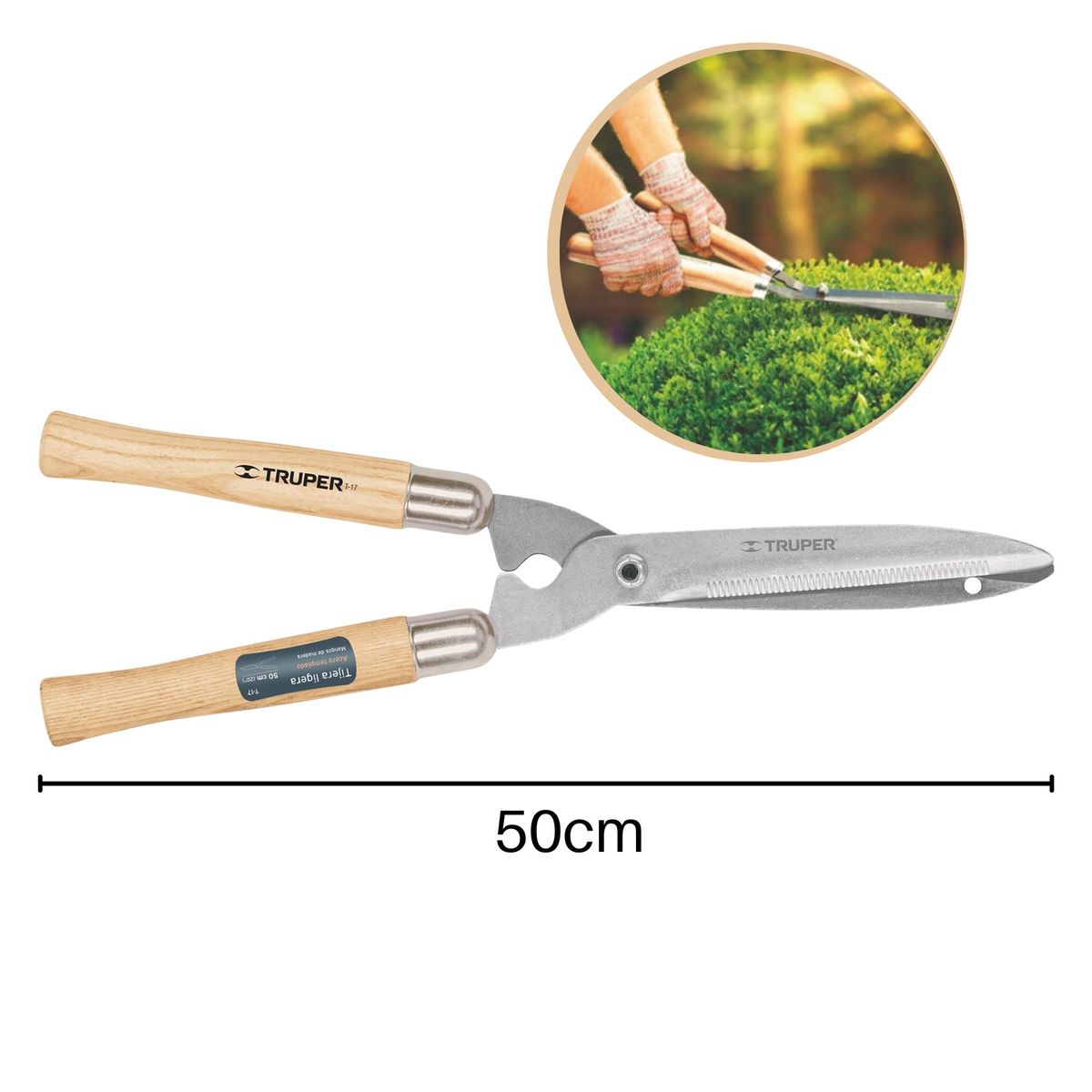 TRUPER - Tijera para poda 50 cm Mango Madera - Truper
