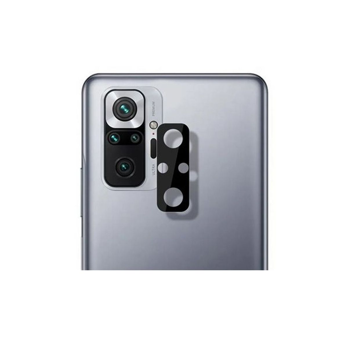 GENERICO - Vidrio Protector de Cámara para Xiaomi Redmi Note 10 Pro Negro