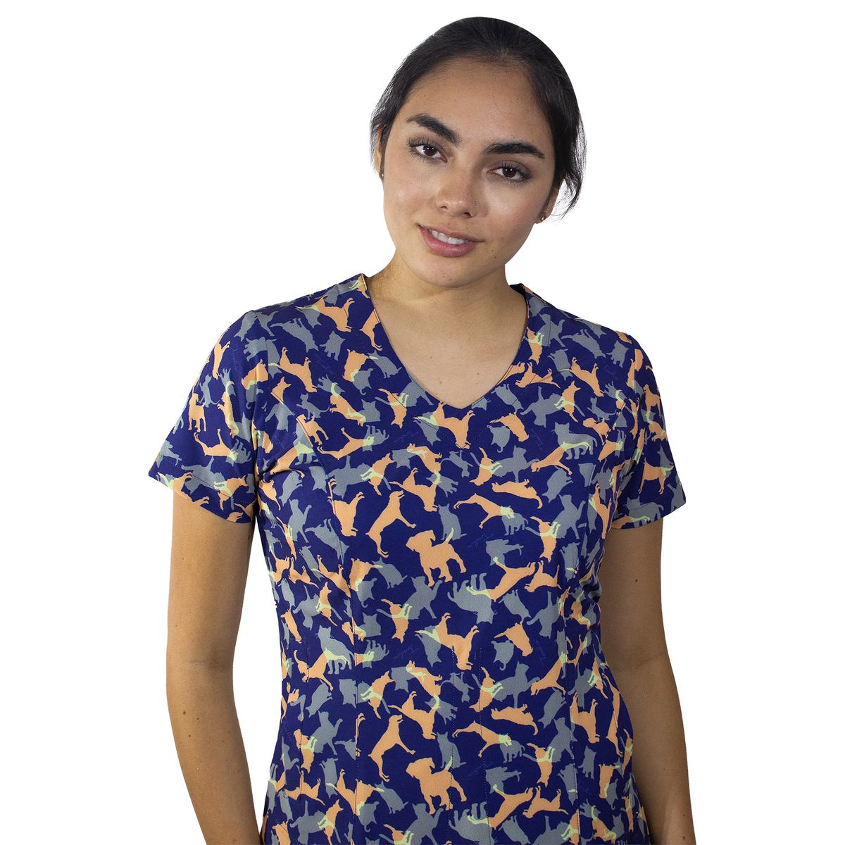 TWELVE - Twelve - conjunto  Venecia diseño perros y gatos  - azul acero