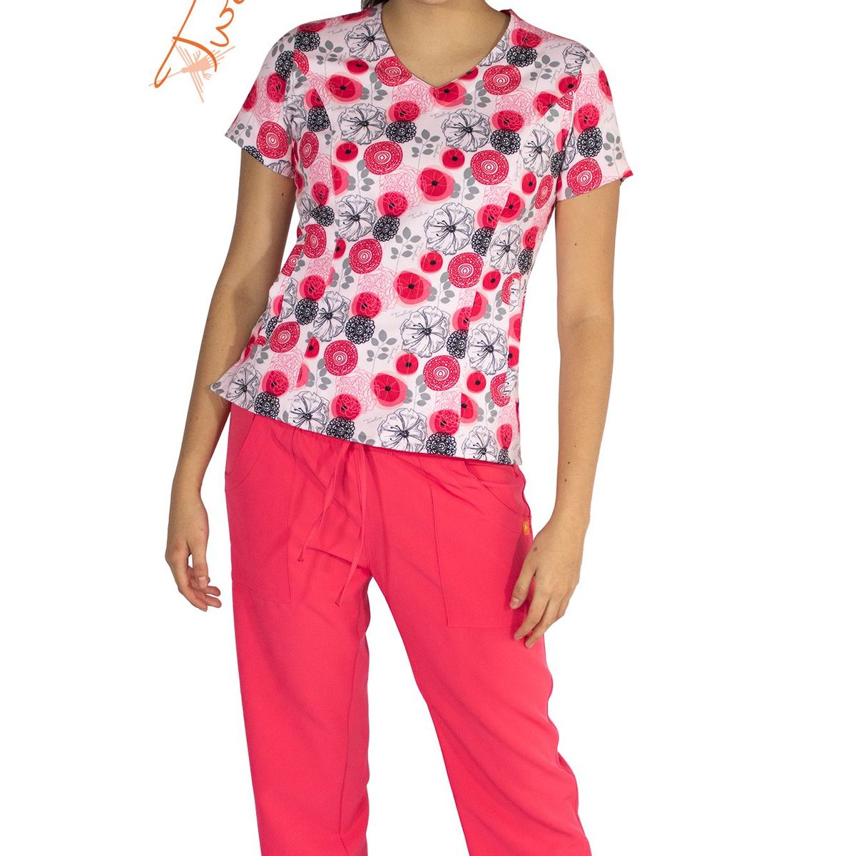 TWELVE - Twelve - conjunto  Venecia diseño flores- coral