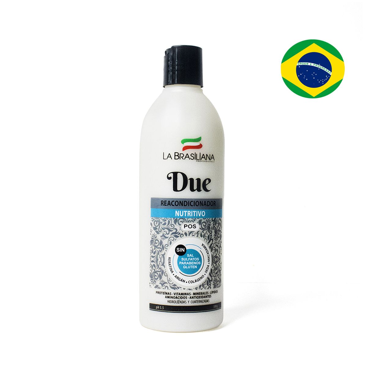 LA BRASILIANA - Acondicionador Sin Sal Post Alisado - LA BRASILIANA