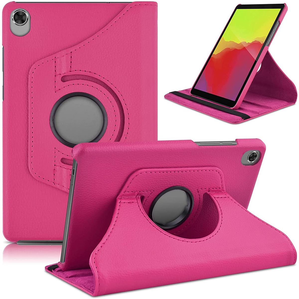 GENERICO - Funda Giratoria para Tablet Lenovo M8 Tb-8505fTb-8505x Fucsia