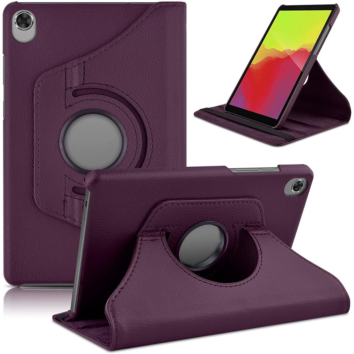 GENERICO - Funda Giratoria para Tablet Lenovo M8 Tb-8505fTb-8505x Morado