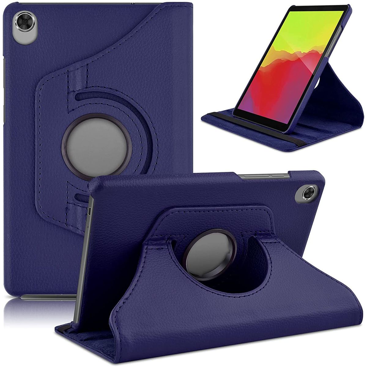 GENERICO - Funda Giratoria para Tablet Lenovo M8 Tb-8505fTb-8505x Azul