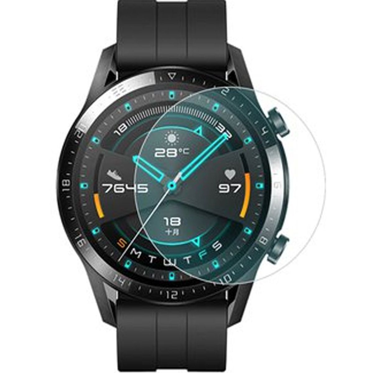 GENERICO - Vidrio Templado para Huawei Watch GT2 46mm - Transparente