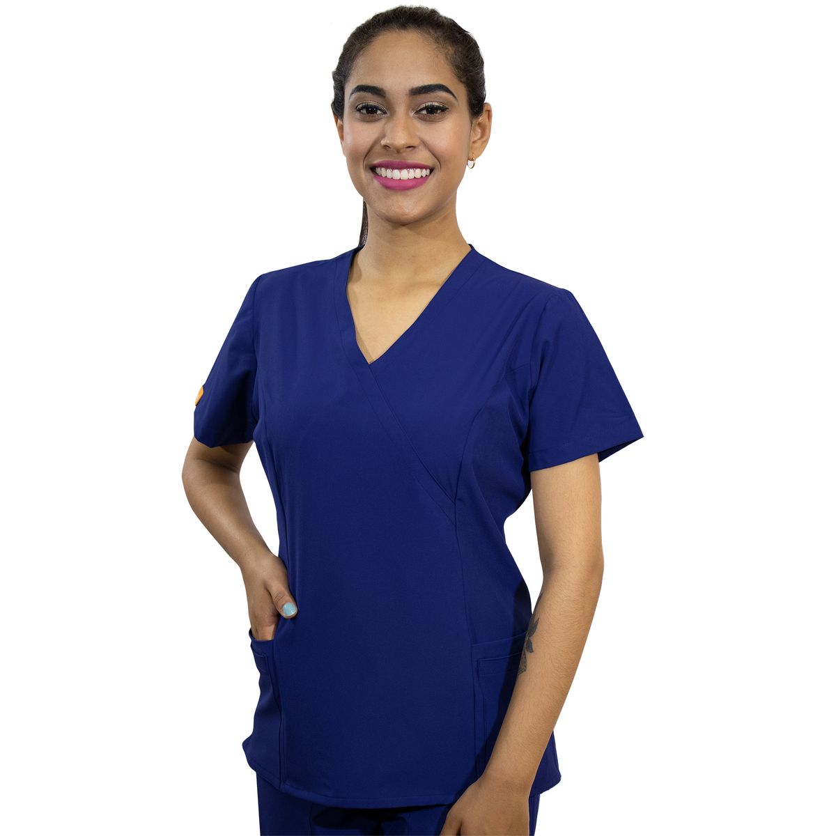 TWELVE - Twelve -conjunto scrub  cruzado v - azul acero