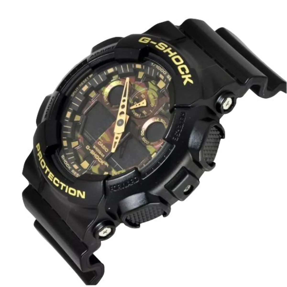 G-SHOCK - Reloj G-Shock Resina Negro con Camuflaje GA-100CF-1A9
