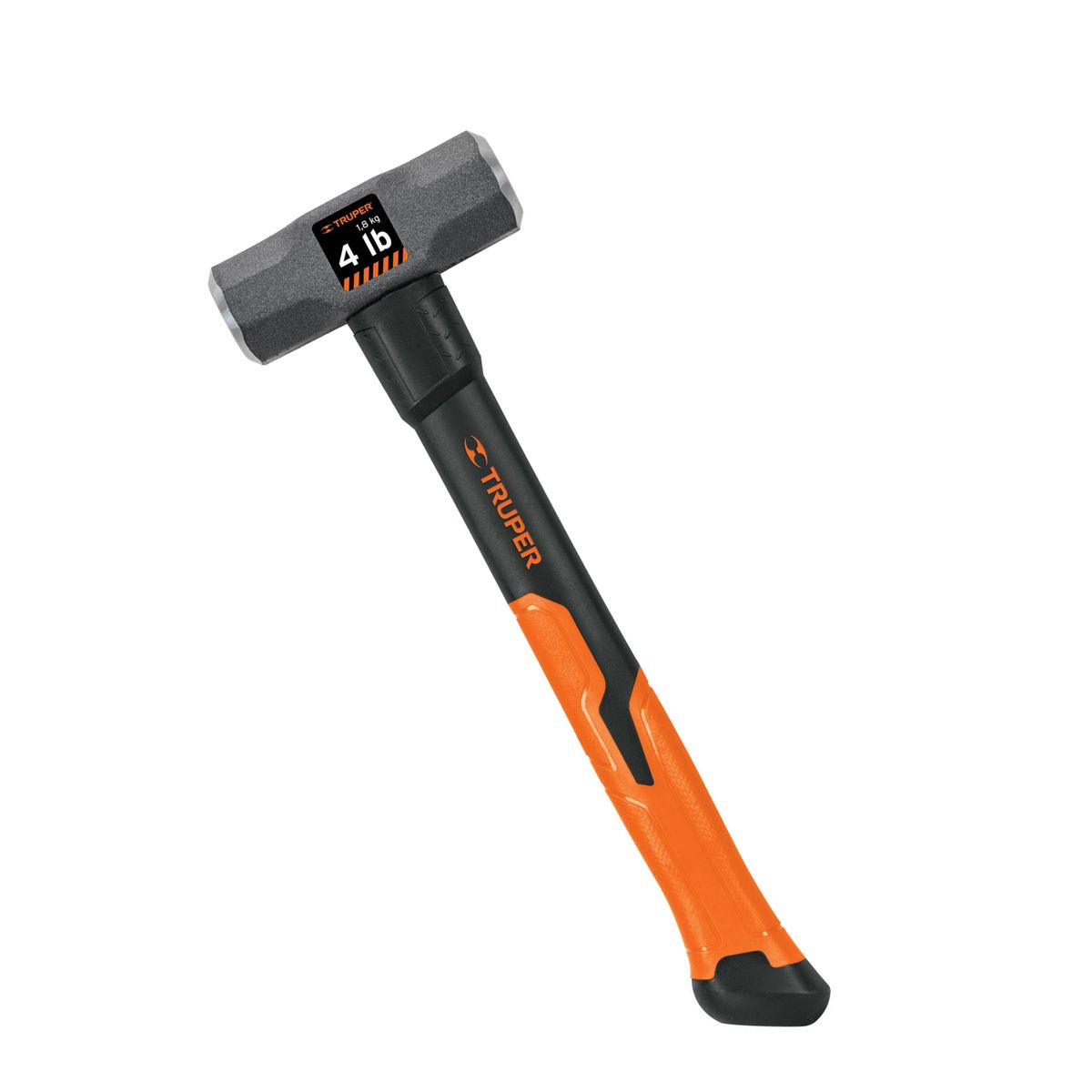 TRUPER - Comba Octagonal 4lb, mango de fibra de vidrio 14 pulg. Truper