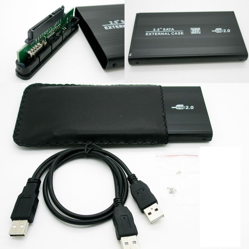 GENERICO - Case Disco Duro Externo Sata 2.5" Usb 2.0 - Negro
