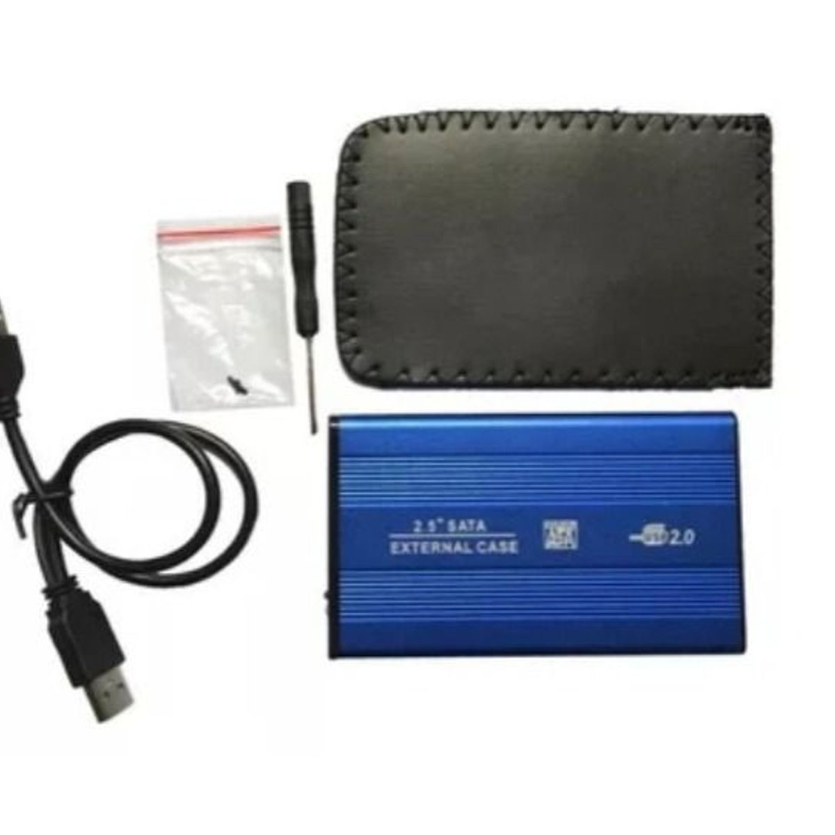 GENERICO - Case Disco Duro Externo Sata 2.5" Usb 2.0 Laptop - Azul