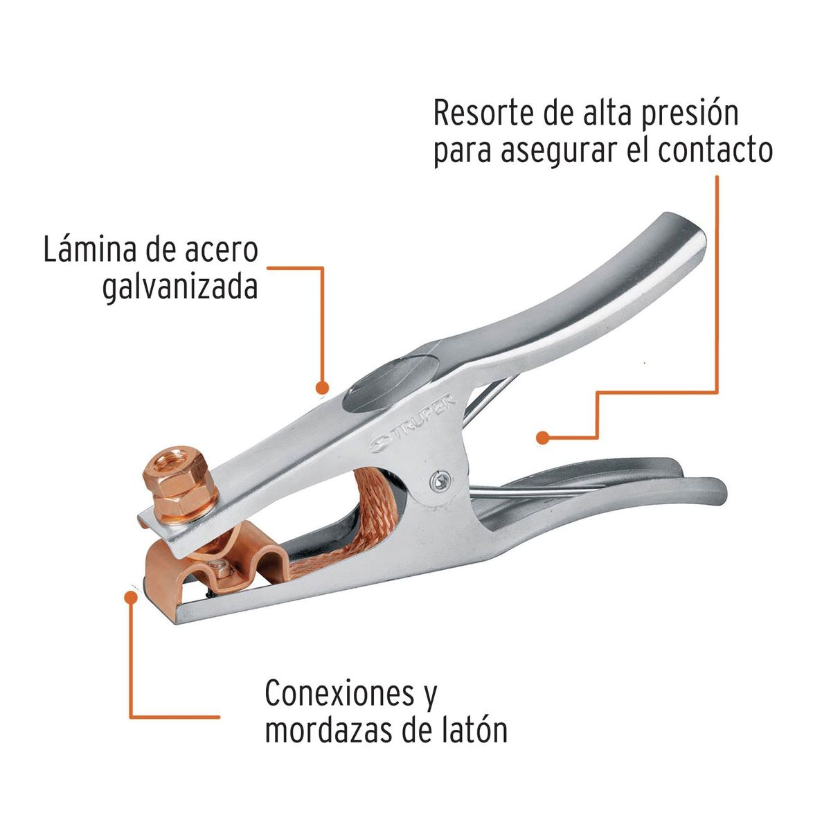 TRUPER - Tenazas para Tierra 300 Amp Truper