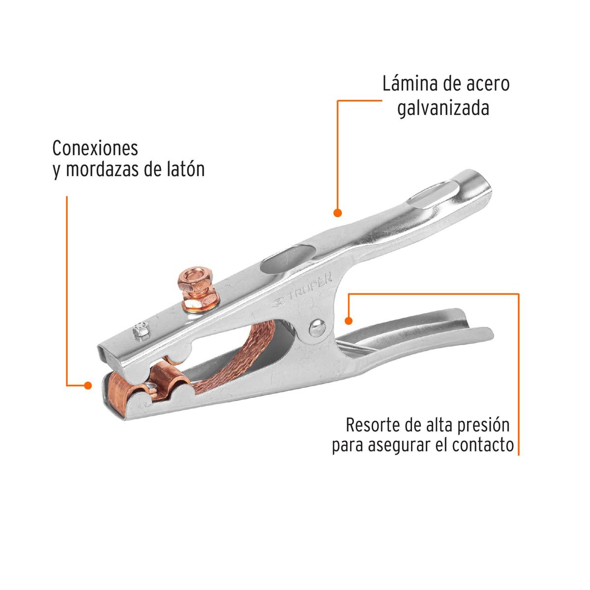TRUPER - Tenazas para Tierra 500 Amp Truper