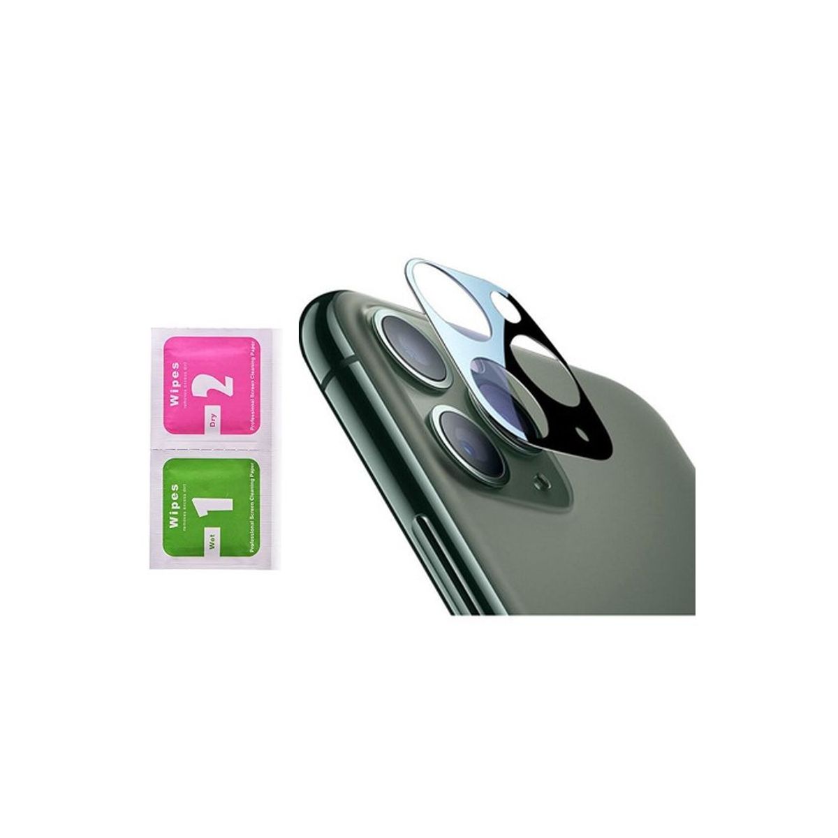 GENERICO - Vidrio Protector de Cámara para iPhone 13 Pro Max Negro