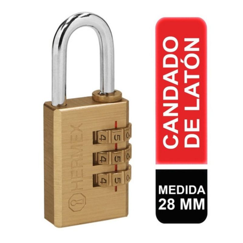 HERMEX - Candado Hermex 28mm