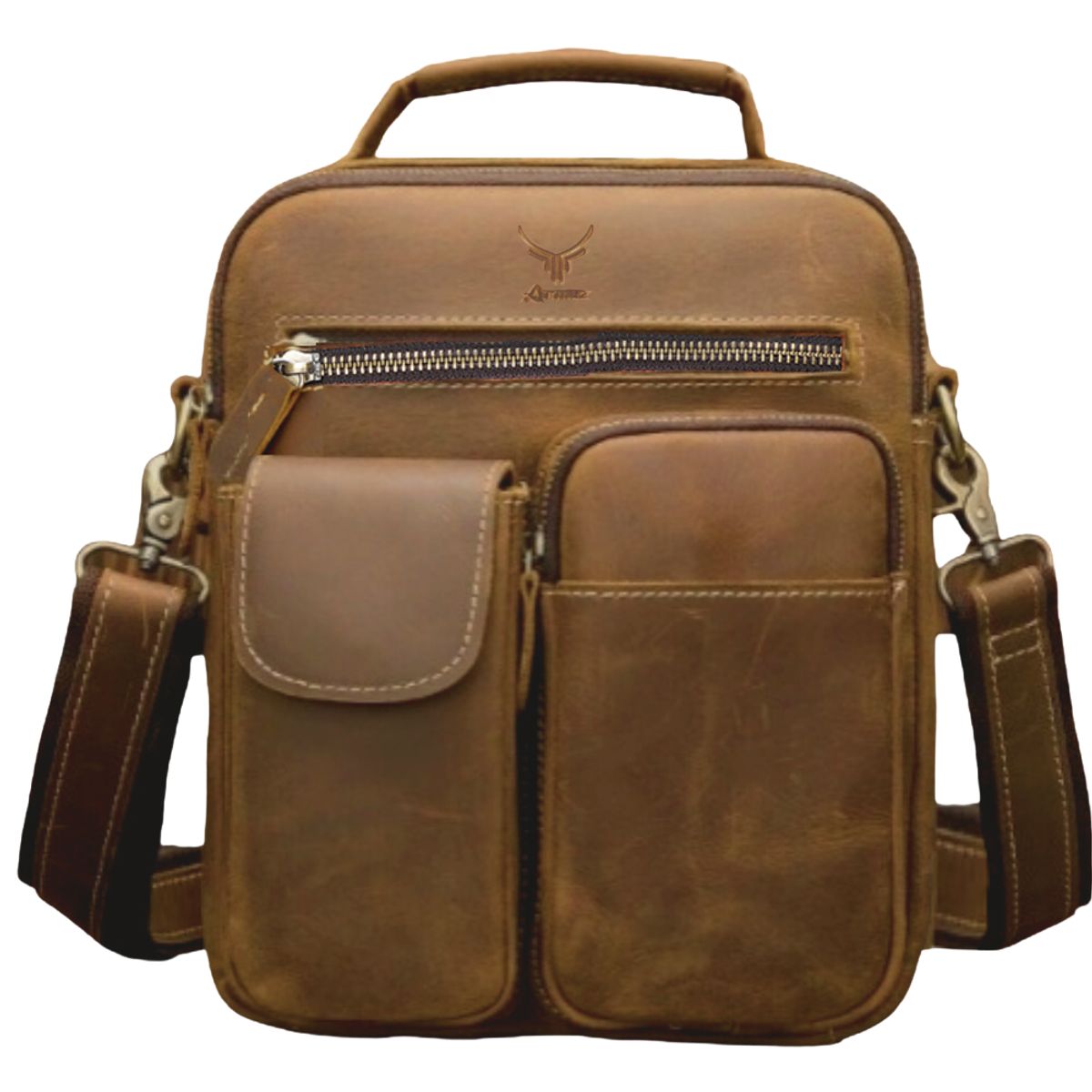 ARMUZ - Morral de Cuero vacuno Hombre