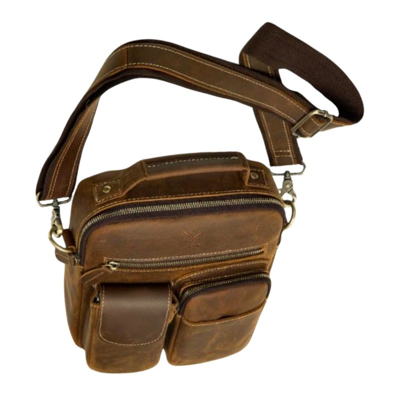 Morral de Cuero vacuno Hombre ARMUZ