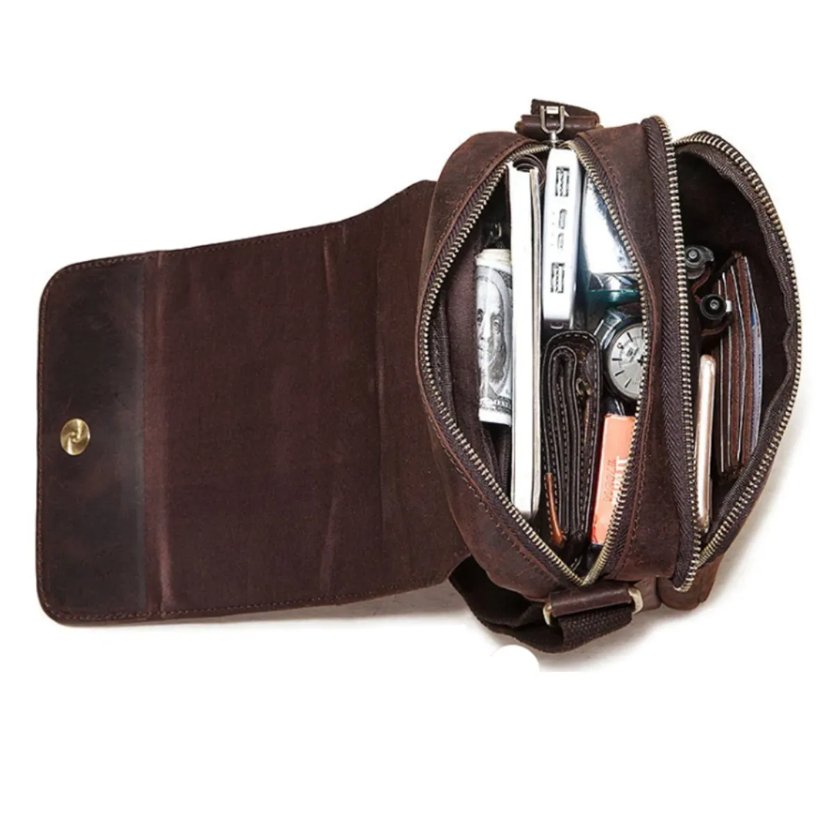 ARMUZ - Morral de Cuero vacuno De Alta Gama MH600