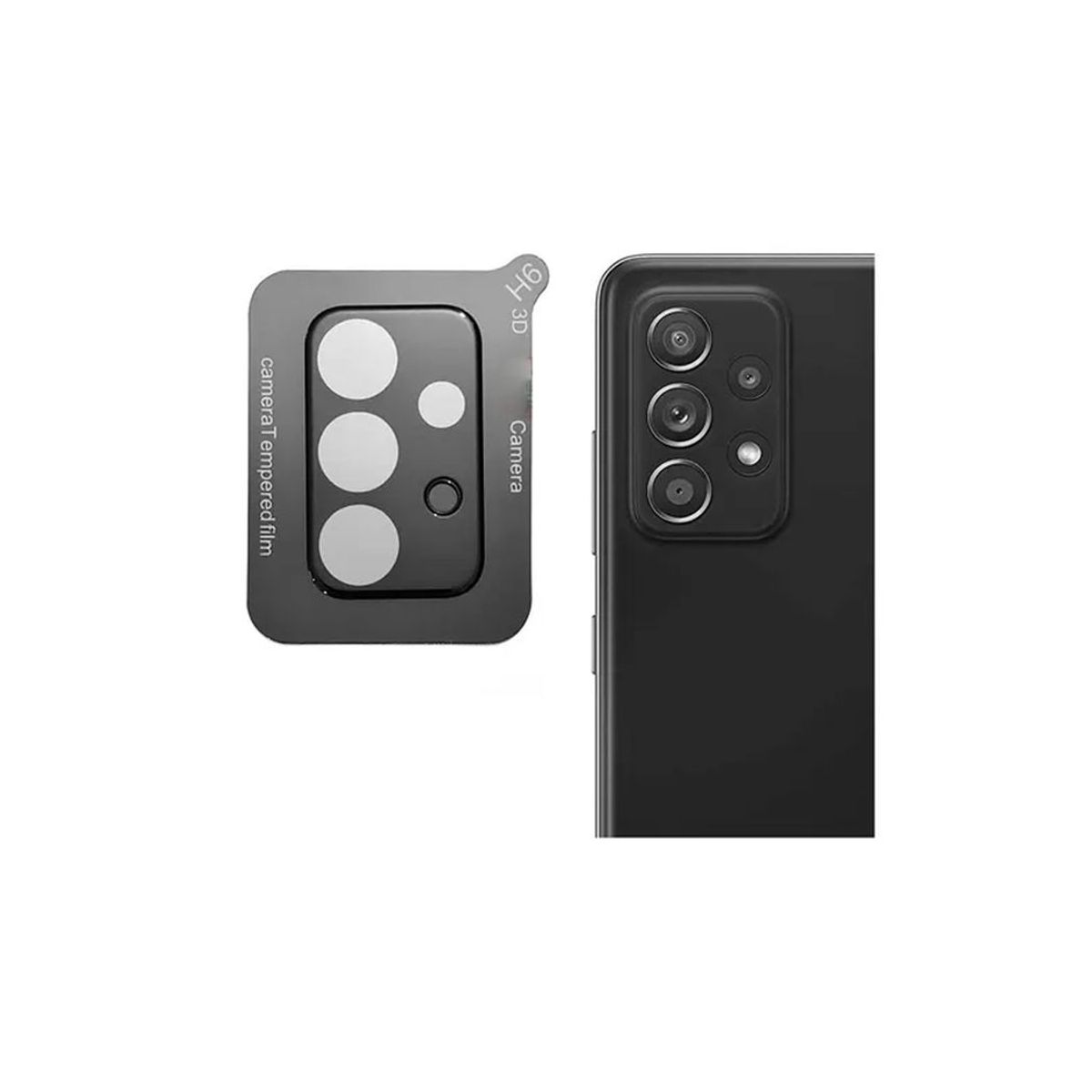 GENERICO - Vidrio Protector de Cámara para Samsung A32 Negro
