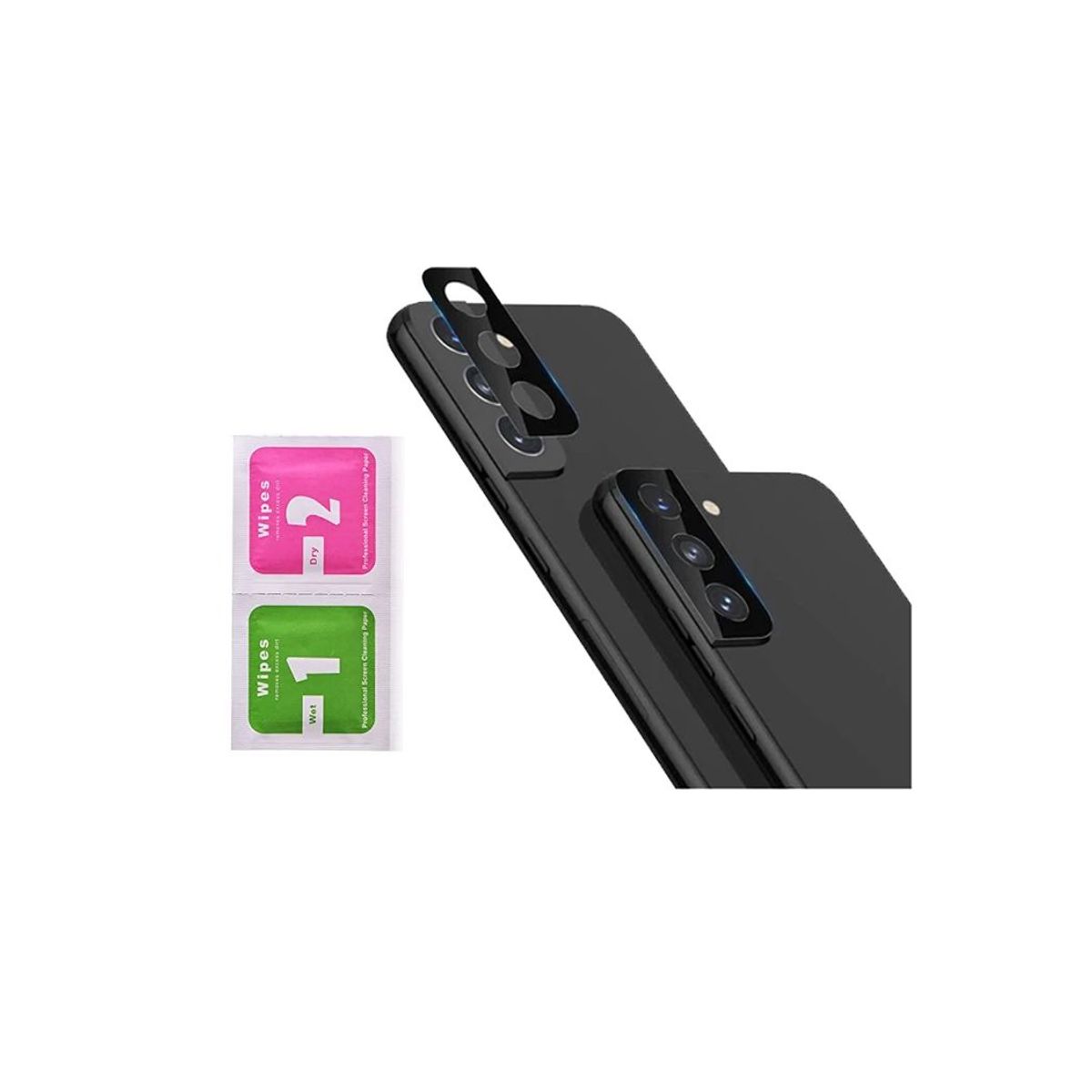 GENERICO - Vidrio Protector de Cámara para Samsung S21 FE Negro