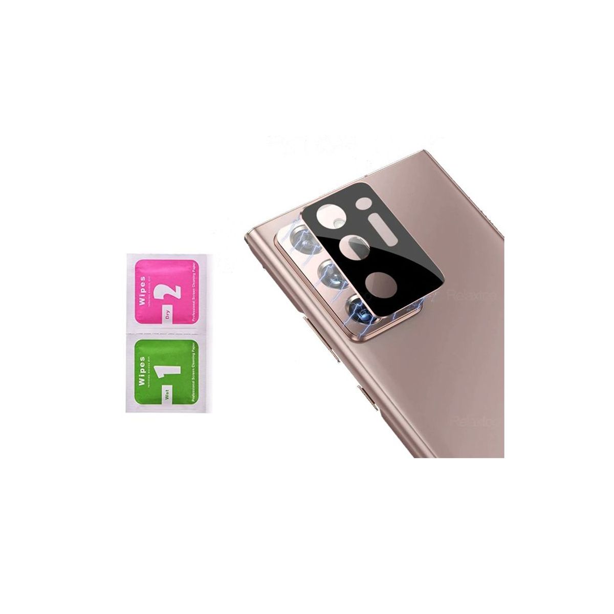 GENERICO - Vidrio Protector de Cámara para Samsung Note 20 Ultra Negro