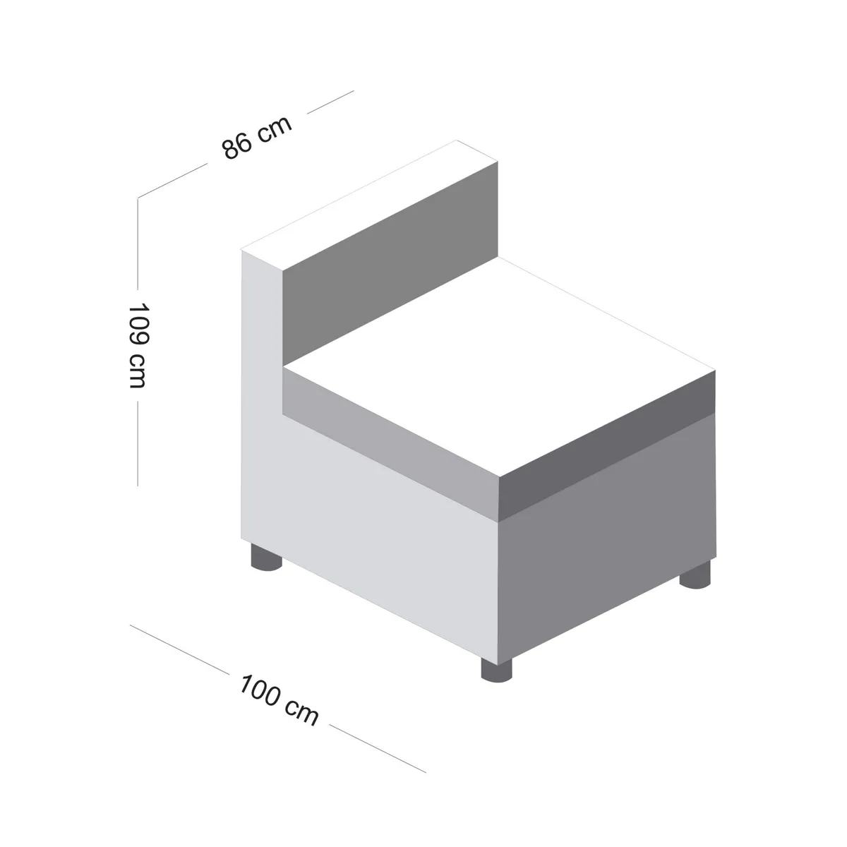 MICA - Sofá Reclinable Ultra 1 Cuerpo