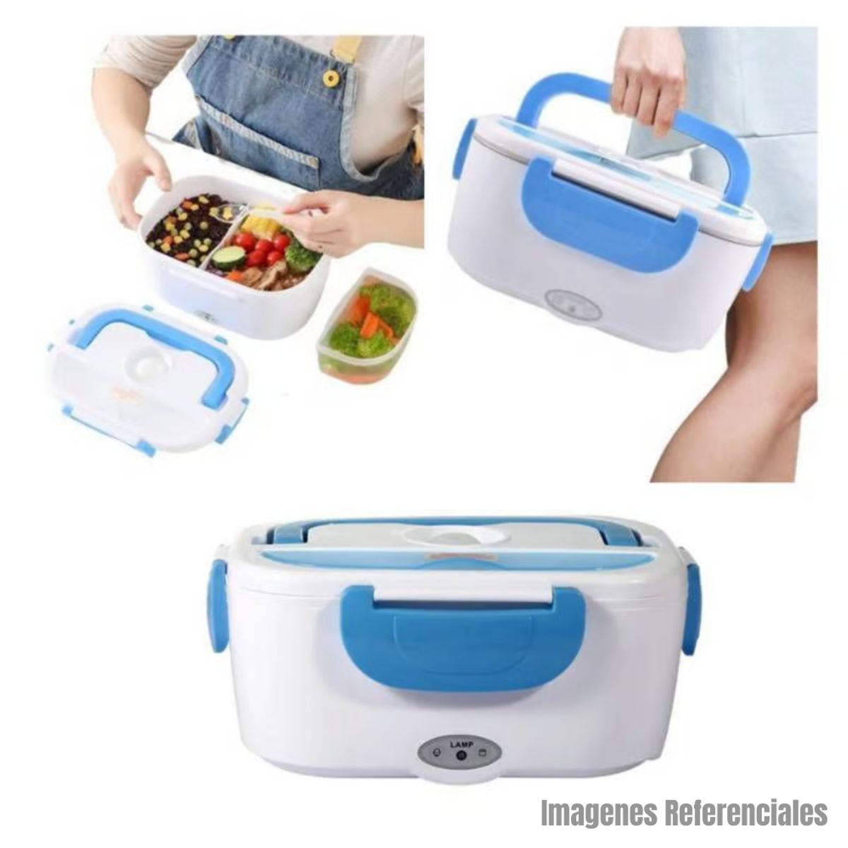 GENERICO - Lonchera Taper Electrico para Calentar Alimentos - AZUL