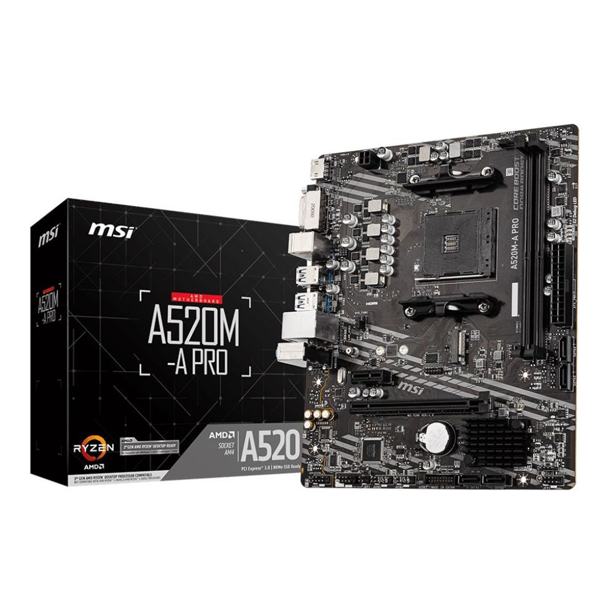 MSI - MAINBOARD MSI A520M-A PRO SVL DDR4