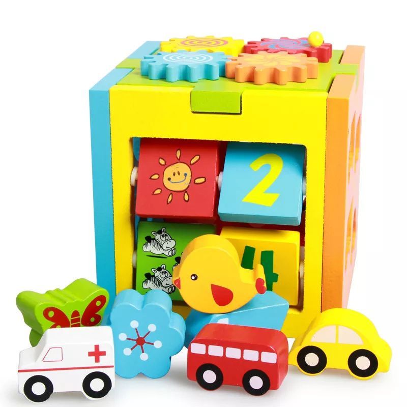 GENERICO - Cubo Didáctico Multifuncional con Engranaje