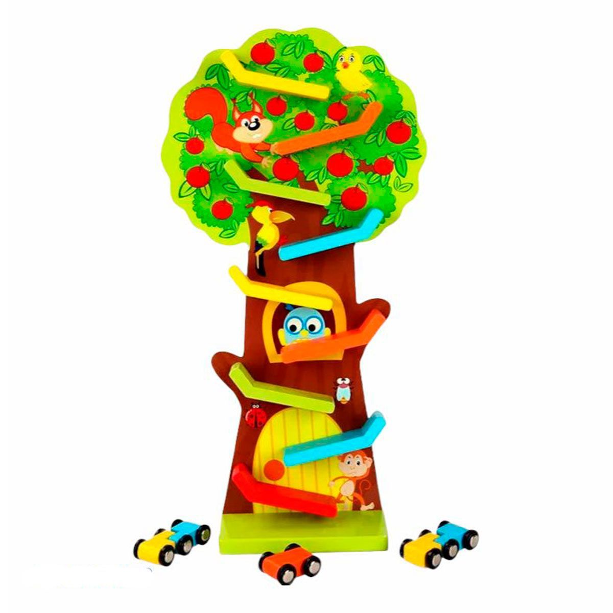 GENERICO - Pista Vertical de Carrera en ZigZag con 3 carritos.