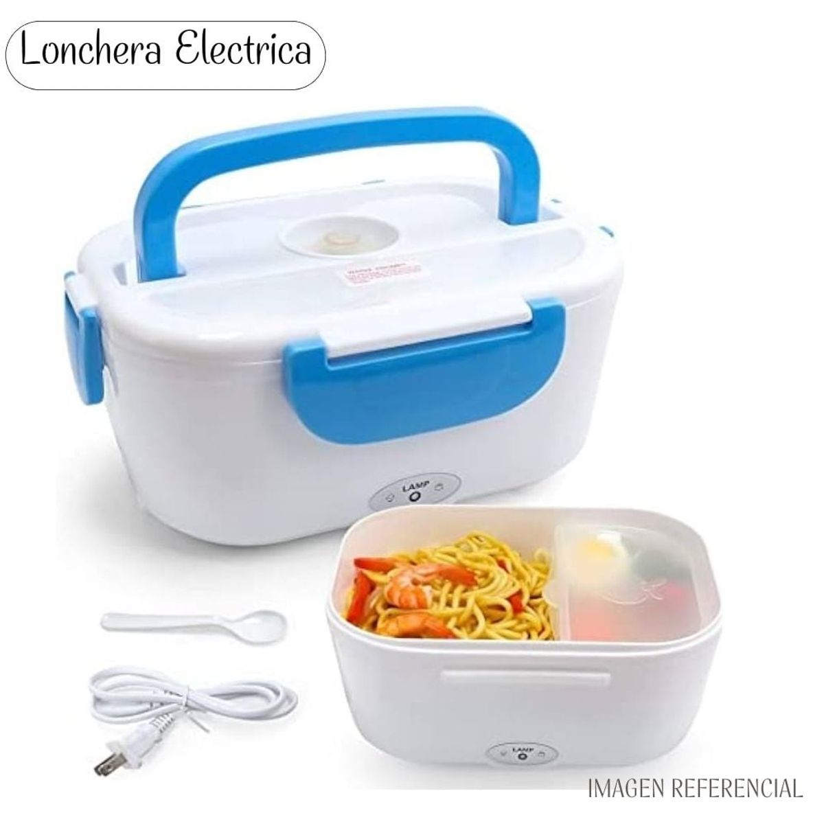 GENERICO - Lonchera Taper Electrico para Calentar Alimentos - AZUL