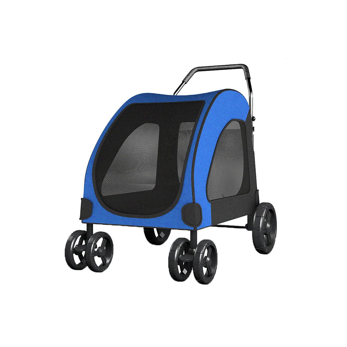QUE PATAS PET SHOP - Coche Para Perros Grandes Plegable 60kg Azul