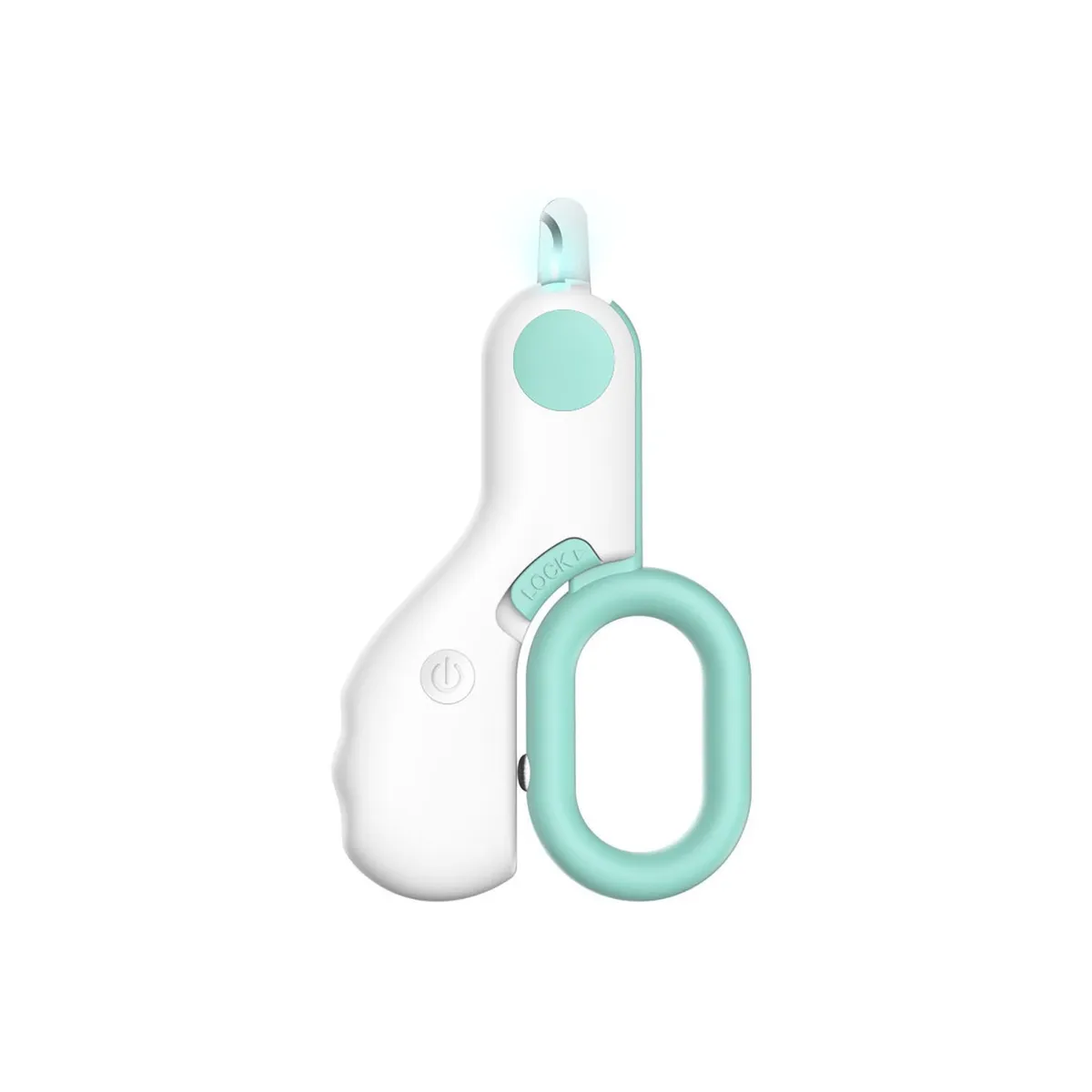 QUE PATAS PET SHOP - Cortauñas LED para Mascotas Turquesa