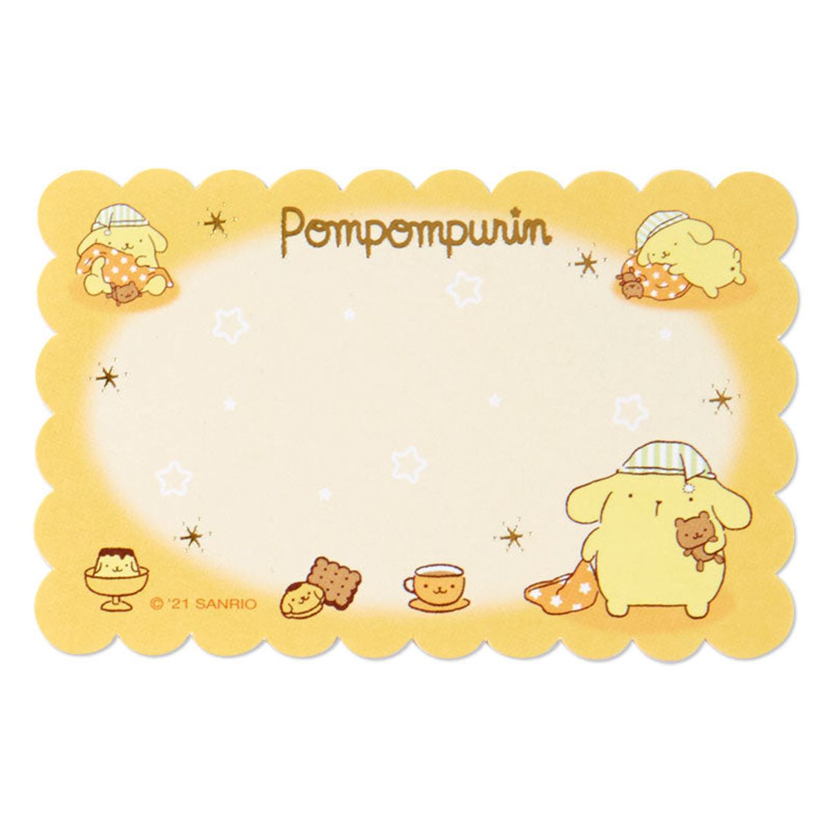 SANRIO - Sanrio - Set de Mini Papel Carta Pom Pom Purin Message