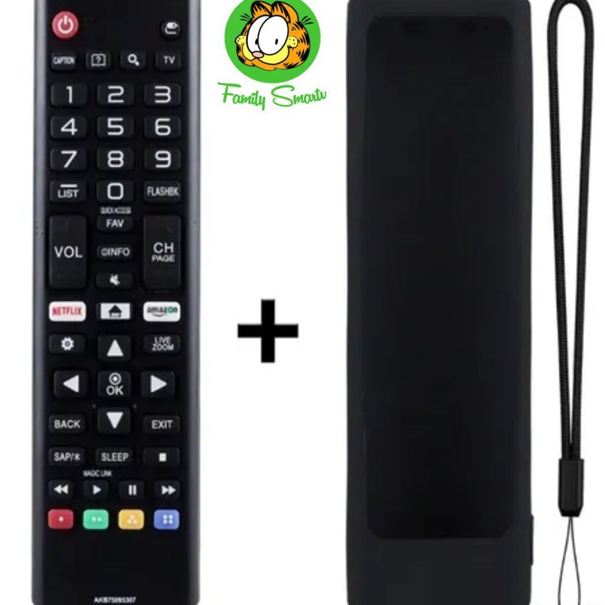 GENERICO - Control Remoto para Lg Smart tv  Funda de SIlicona Color Negro