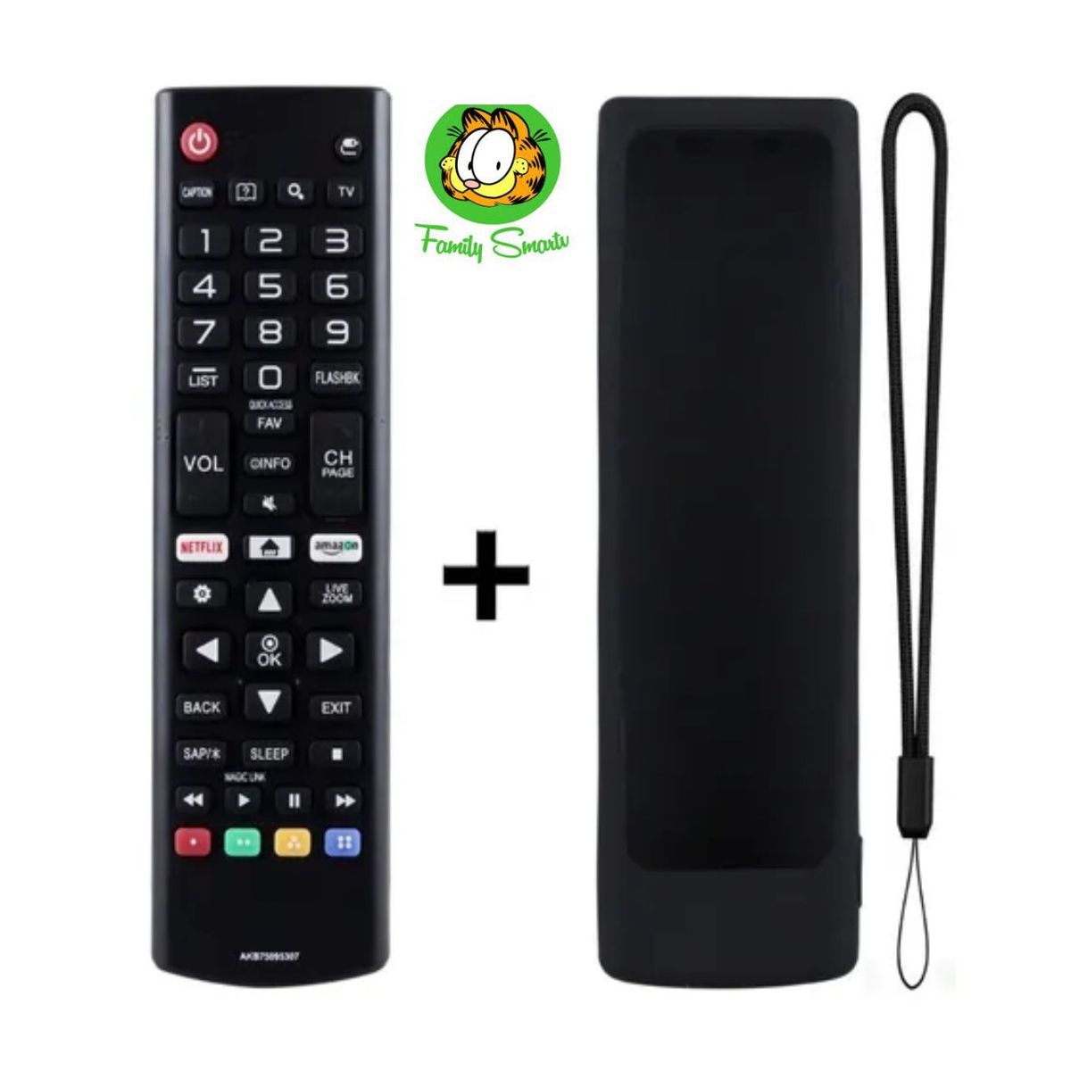 GENERICO - Control Remoto para Lg Smart tv  Funda de SIlicona Color Negro