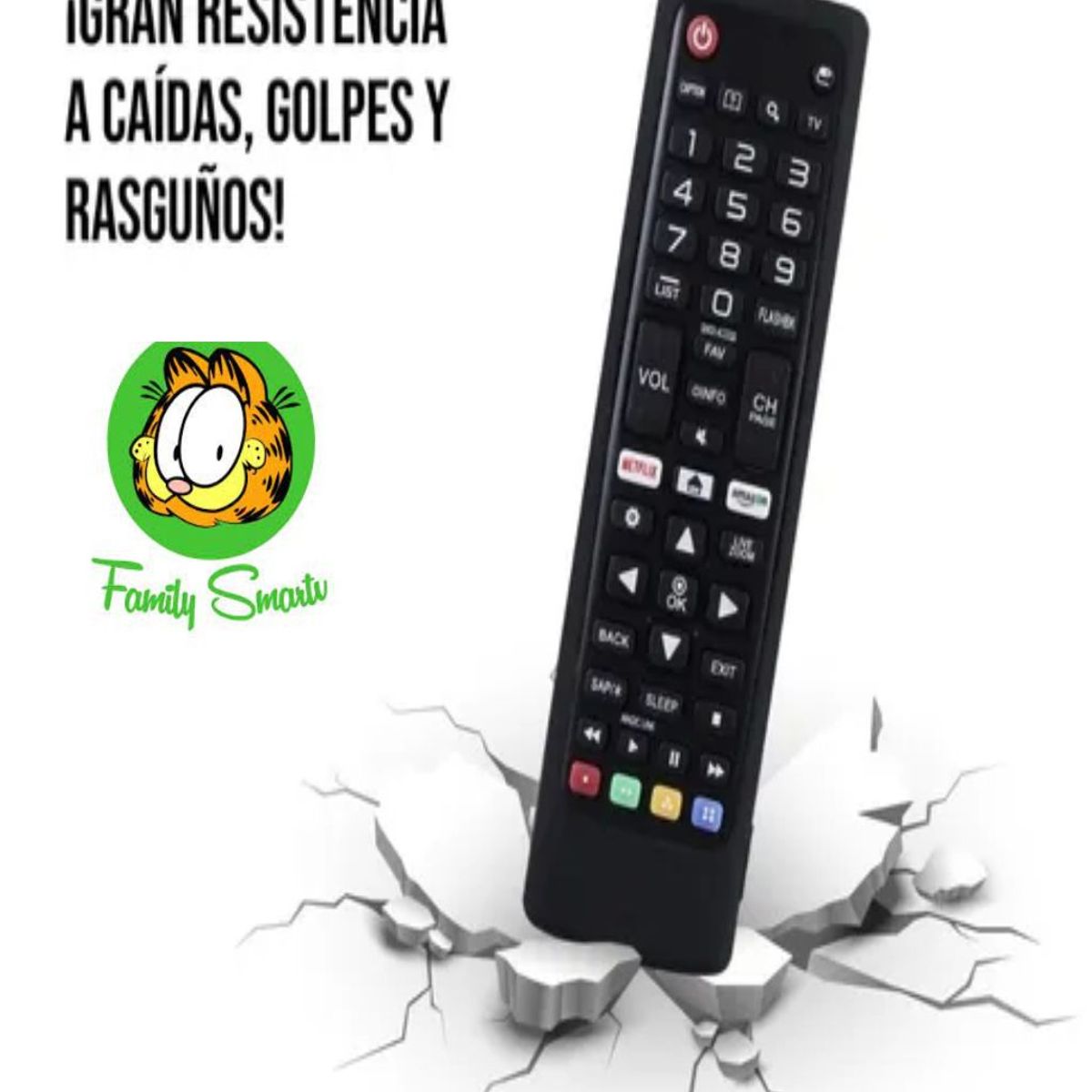 GENERICO - Control Remoto para Lg Smart tv  Funda de SIlicona Color Negro