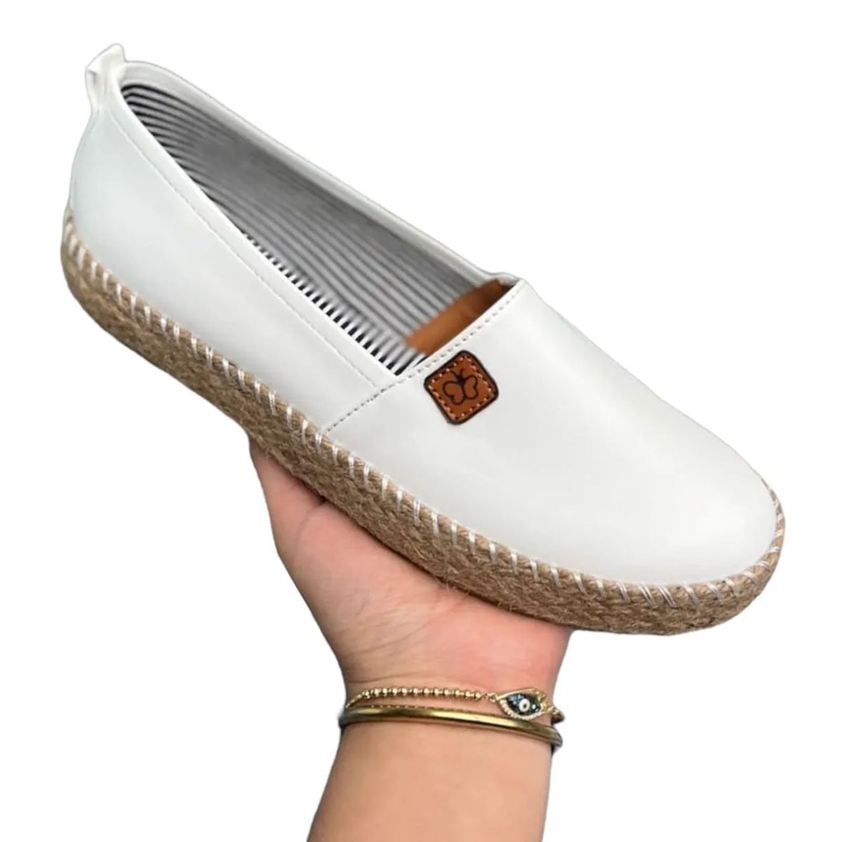 GENERICO - Mocasin Mujer Mm38 Color Blanco.-