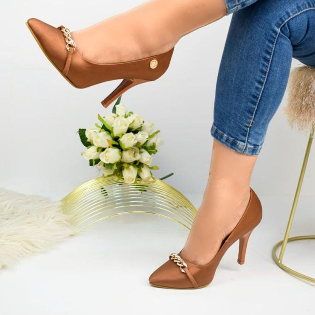 GENERICO - Taco Mujer 9 029L-55 Maissa Issawi Marron