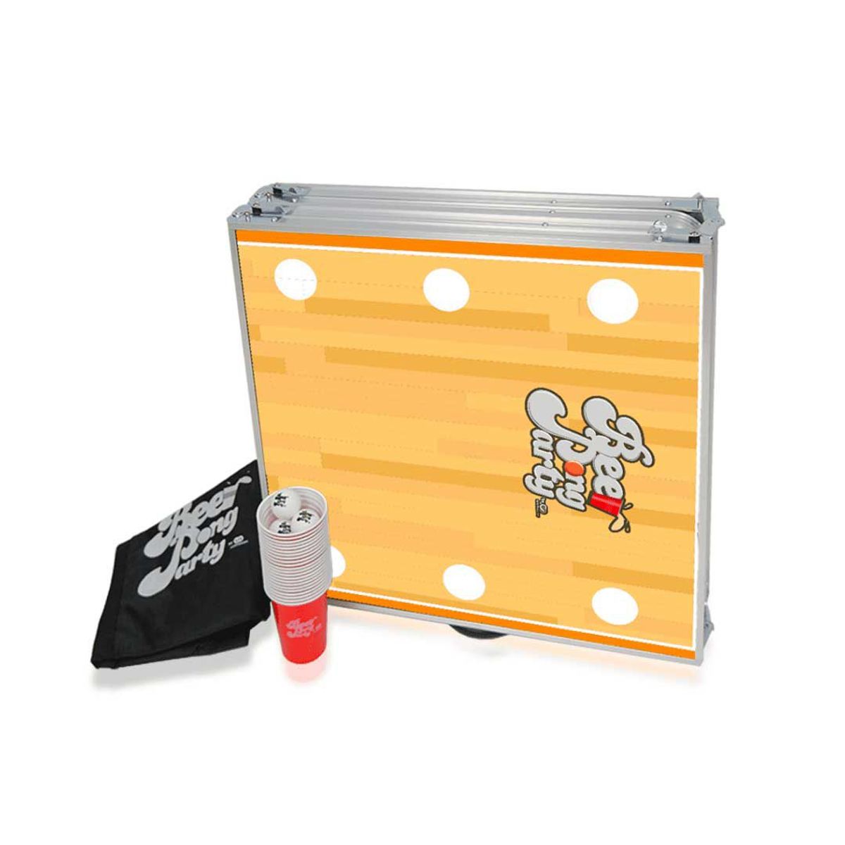 GENERICO - Mesa Beer Pong Plegable PVC Modelo Baloncesto