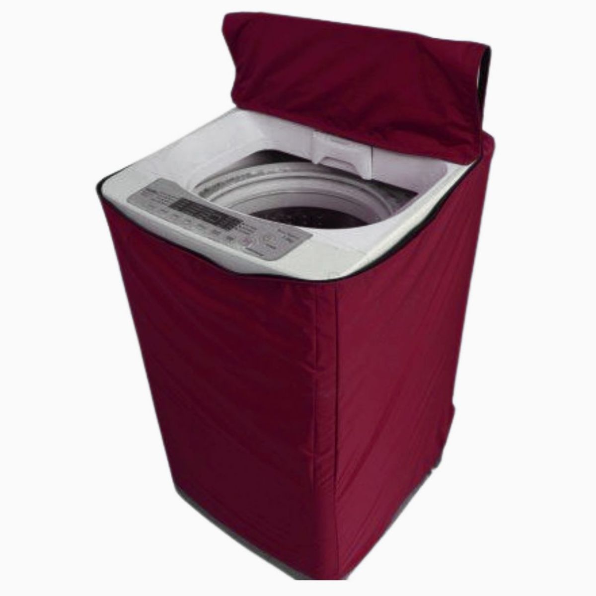 GENERICO - Funda Para Lavadoras Lona Grueso 10 - 15kg Guinda