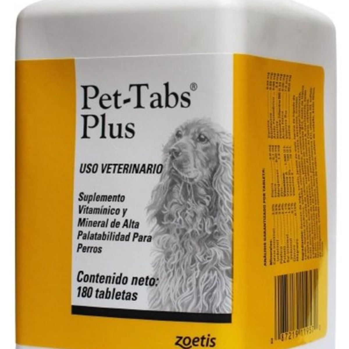 ZOETIS - SUPLEMENTO VITAMINICO PET TABS PLUS 180 TABLETAS