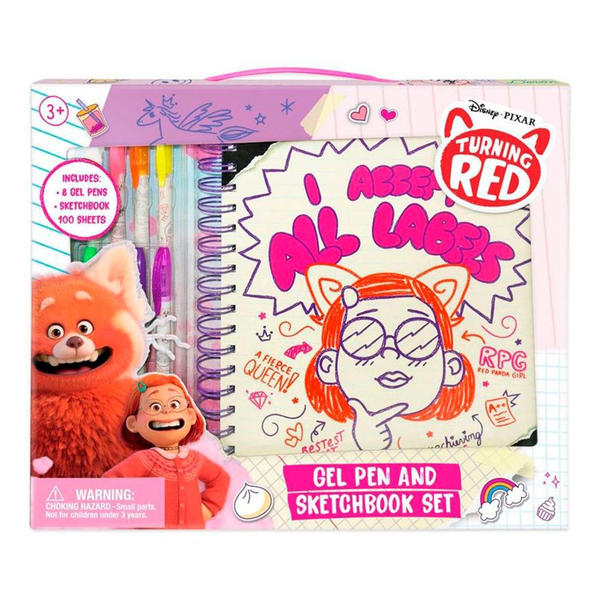 JUST PLAY - Cuaderno con Plumones Gel Turning Red